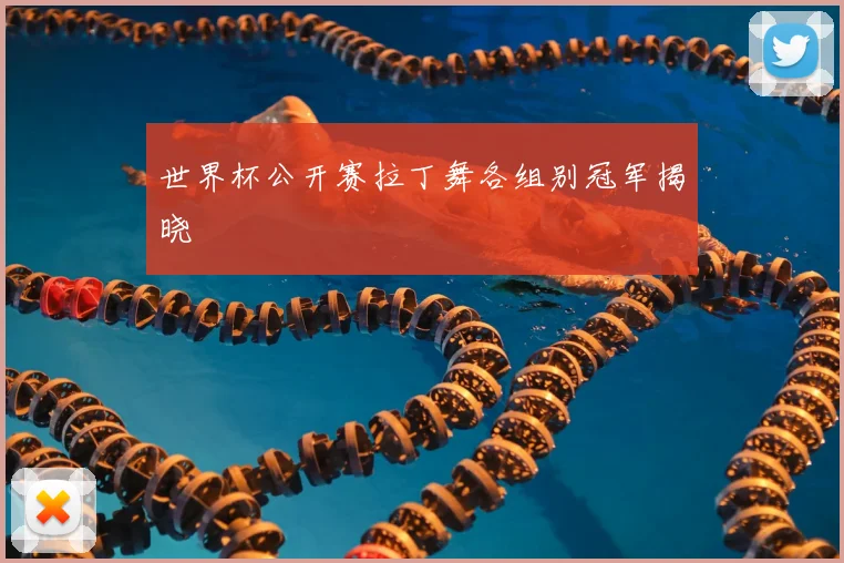 世界杯公开赛拉丁舞各组别冠军揭晓